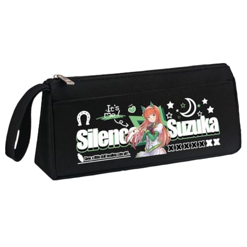 Ximman Anime Special Week Federmäppchen Oguri Kappe Schreibwaren Tasche Tokai Teio Pen Punch Anime Cartoon 3D gedruckt Big Storage Pencil Case Student School Season Praktisches Geschenk, Schwarz 5 von Ximman