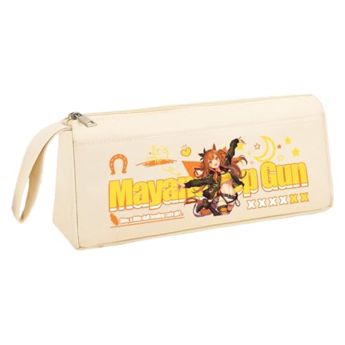 Ximman Anime Special Week Federmäppchen Oguri Kappe Schreibwaren Tasche Tokai Teio Pen Punch Anime Cartoon 3D gedruckt Big Storage Pencil Case Student School Season Praktisches Geschenk, Weiß (1 von Ximman