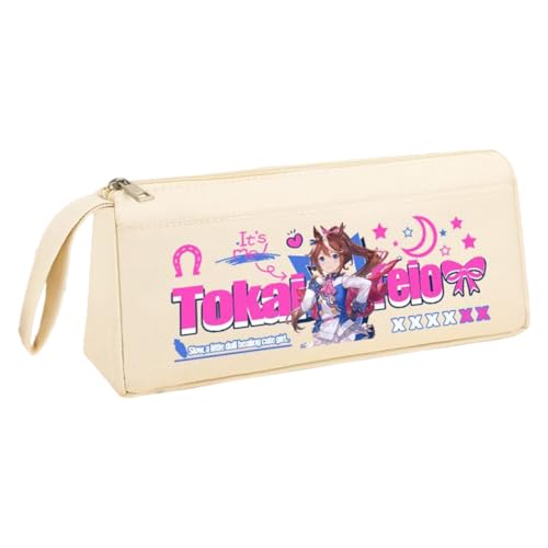 Ximman Anime Special Week Federmäppchen Oguri Kappe Schreibwaren Tasche Tokai Teio Pen Punch Anime Cartoon 3D gedruckt Big Storage Pencil Case Student School Season Praktisches Geschenk, Weiß 12 von Ximman