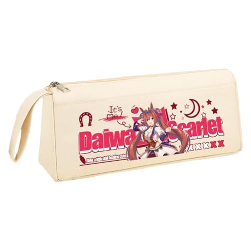 Ximman Anime Special Week Federmäppchen Oguri Kappe Schreibwaren Tasche Tokai Teio Pen Punch Anime Cartoon 3D gedruckt Big Storage Pencil Case Student School Season Praktisches Geschenk, Weiß 13 von Ximman