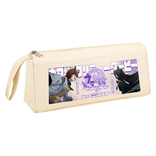 Ximman Anime Special Week Federmäppchen Oguri Kappe Schreibwaren Tasche Tokai Teio Pen Punch Anime Cartoon 3D gedruckt Big Storage Pencil Case Student School Season Praktisches Geschenk, Weiß 20 von Ximman
