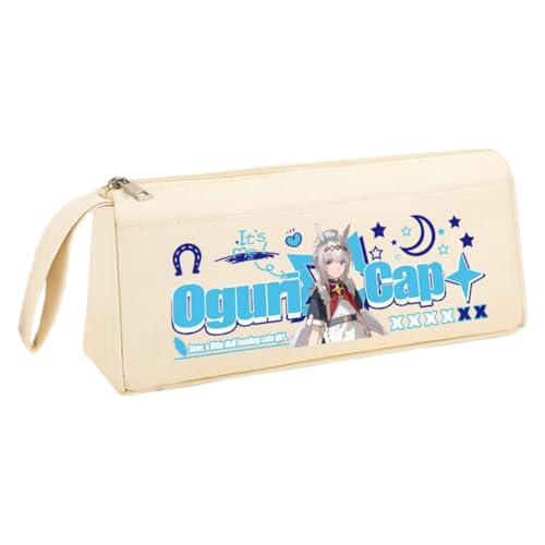 Ximman Anime Special Week Federmäppchen Oguri Kappe Schreibwaren Tasche Tokai Teio Pen Punch Anime Cartoon 3D gedruckt Big Storage Pencil Case Student School Season Praktisches Geschenk, Weiß 4 von Ximman