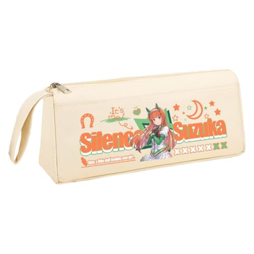 Ximman Anime Special Week Federmäppchen Oguri Kappe Schreibwaren Tasche Tokai Teio Pen Punch Anime Cartoon 3D gedruckt Big Storage Pencil Case Student School Season Praktisches Geschenk, Weiß 5 von Ximman