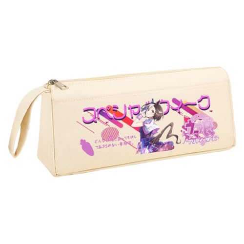 Ximman Anime Special Week Federmäppchen Oguri Kappe Schreibwaren Tasche Tokai Teio Pen Punch Anime Cartoon 3D gedruckt Big Storage Pencil Case Student School Season Praktisches Geschenk, Weiß 8 von Ximman