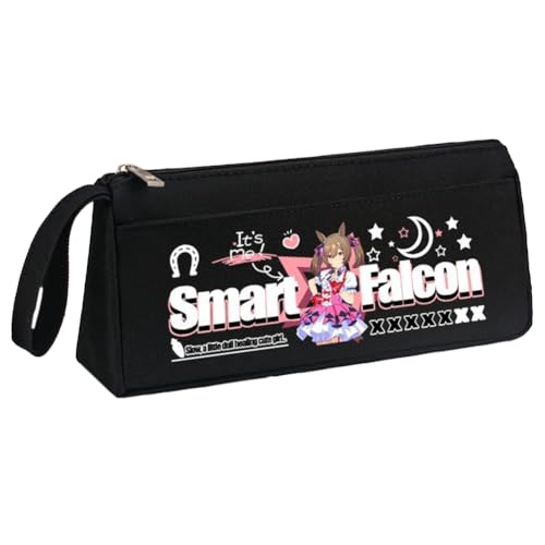Ximman Anime Special Week Federmäppchen Oguri Kappe Schreibwaren Tasche Tokai Teio Pen Punch Anime Cartoon 3D gedruckt Big Storage Pencil Case Student School Season Praktisches Geschenk, schwarz 2 von Ximman