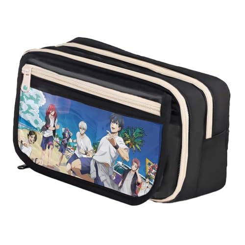 Ximman Isagi Yoichi Federmäppchen Anime REO Mikage Merch Pen Punch Seishiro Nagi Schreibwarenetui 3D-gedruckte Stifttasche Schüler Schulsaison Große Kapazität Aufbewahrungstasche Stiftebox von Ximman