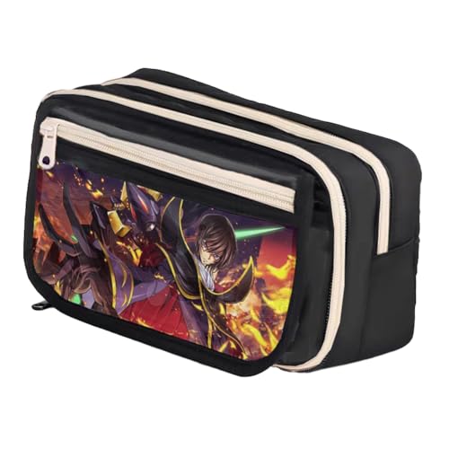Ximman Lelouch Lamperouge Federmäppchen Lelouch Lamperouge Schreibwarentasche Anime Merch Lulu Stifttasche Student Schulsaison Große Kapazität Aufbewahrungstaschen Stiftebox Geburtstagsgeschenk von Ximman