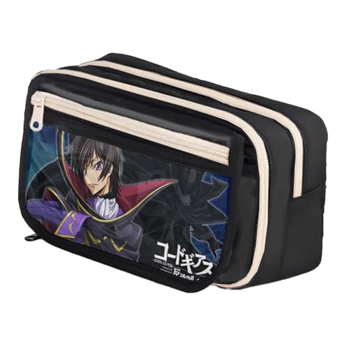 Ximman Lelouch Lamperouge Federmäppchen Lelouch Lamperouge Schreibwarentasche Anime Merch Lulu Stifttasche Student Schulsaison Große Kapazität Aufbewahrungstaschen Stiftebox Geburtstagsgeschenk von Ximman