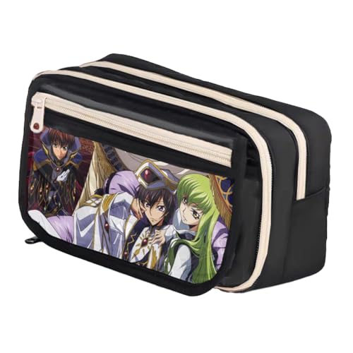 Ximman Lelouch Lamperouge Federmäppchen Lelouch Lamperouge Schreibwarentasche Anime Merch Lulu Stifttasche Student Schulsaison Große Kapazität Aufbewahrungstaschen Stiftebox Geburtstagsgeschenk von Ximman