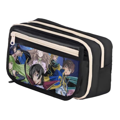 Ximman Lelouch Lamperouge Federmäppchen Lelouch Lamperouge Schreibwarentasche Anime Merch Lulu Stifttasche Student Schulsaison Große Kapazität Aufbewahrungstaschen Stiftebox Geburtstagsgeschenk von Ximman