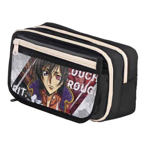 Ximman Lelouch Lamperouge Federmäppchen Lelouch Lamperouge Schreibwarentasche Anime Merch Lulu Stifttasche Student Schulsaison Große Kapazität Aufbewahrungstaschen Stiftebox Geburtstagsgeschenk von Ximman