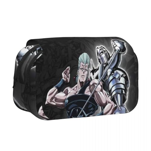 Ximman Star Platinum Federmäppchen Anime Jonathan Joestar Schreibwaren Tasche Anime Merch Bruno Bucciarati Federmäppchen Cartoon 3D-Druck Schreibwaren Taschen für Schüler Schulsaison Geschenke, Typ3 von Ximman