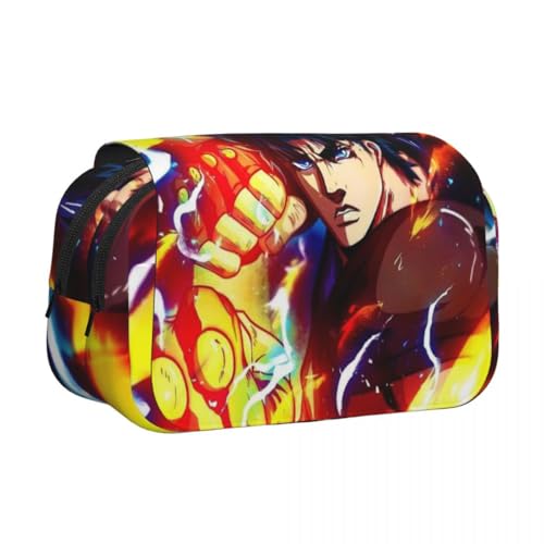 Ximman Star Platinum Federmäppchen Anime Jonathan Joestar Schreibwaren Tasche Anime Merch Bruno Bucciarati Federmäppchen Cartoon 3D-Druck Schreibwaren Taschen für Schüler Schulsaison Geschenke, Typ8 von Ximman