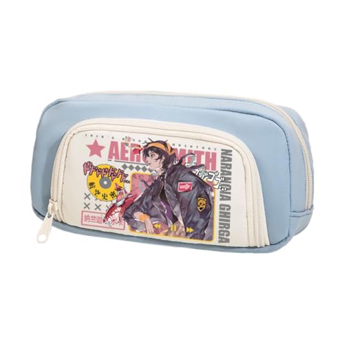 Ximman Star Platinum Federmäppchen Anime Joseph Joestar Merch Pen Punch Kira Yoshikage Schreibwarenetui 3D bedruckte Stifttasche Schüler Schulsaison Große Kapazität Aufbewahrungstasche Stiftebox von Ximman