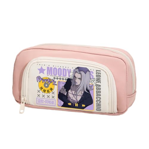 Ximman Star Platinum Federmäppchen Anime Joseph Joestar Merch Pen Punch Kira Yoshikage Schreibwarenetui 3D bedruckte Stifttasche Schüler Schulsaison Große Kapazität Aufbewahrungstasche Stiftebox von Ximman