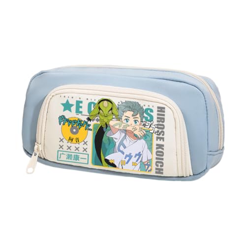 Ximman Star Platinum Federmäppchen Anime Joseph Joestar Merch Pen Punch Kira Yoshikage Schreibwarenetui 3D bedruckte Stifttasche Schüler Schulsaison Große Kapazität Aufbewahrungstasche Stiftebox von Ximman