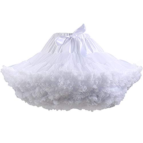 Damen Elastische Hohe Taille Ballett Süß Puffy Rock Prinzessin Mesh Tüll Flauschige Röcke von XinChangShangMao