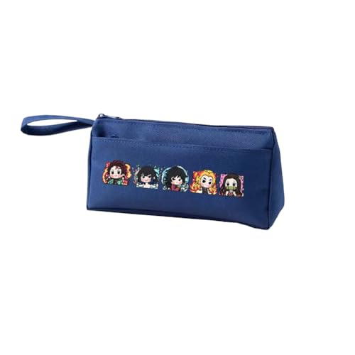 Agatsuma Zen'it Federmäppchen Tomioka Giyuu Federmäppchen Anime Federmäppchen Kamado Tanjiro Federmäppchen Große Kapazität Federmäppchen mit Griff Riemen, Studenten Stifttasche Make-up Organizer von Xinchangda