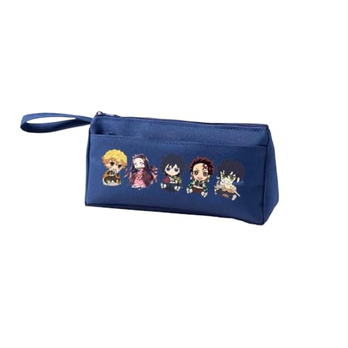 Agatsuma Zen'it Federmäppchen Tomioka Giyuu Federmäppchen Anime Federmäppchen Kamado Tanjiro Federmäppchen Große Kapazität Federmäppchen mit Griff Riemen, Studenten Stifttasche Make-up Organizer von Xinchangda
