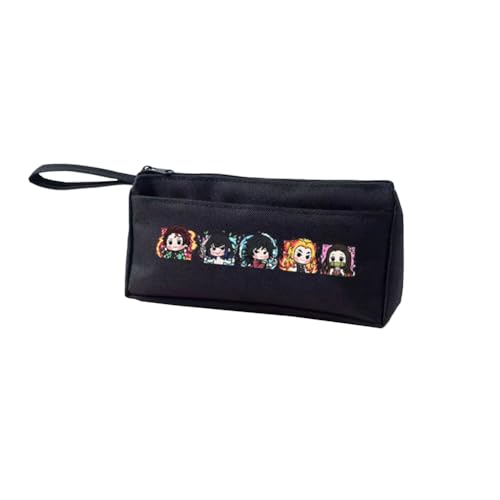 Agatsuma Zen'it Federmäppchen Tomioka Giyuu Federmäppchen Anime Federmäppchen Kamado Tanjiro Federmäppchen Große Kapazität Federmäppchen mit Griff Riemen, Studenten Stifttasche Make-up Organizer von Xinchangda