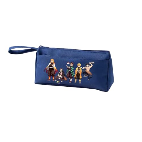 Agatsuma Zen'it Federmäppchen Tomioka Giyuu Federmäppchen Anime Federmäppchen Kamado Tanjiro Federmäppchen Große Kapazität Federmäppchen mit Griff Riemen, Studenten Stifttasche Make-up Organizer von Xinchangda