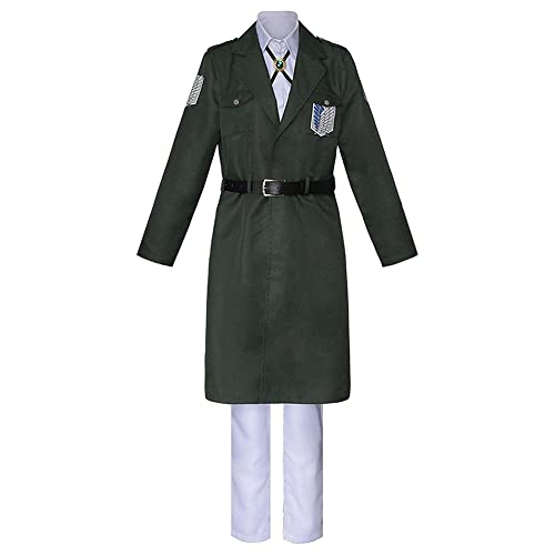 Xinchangda Anime AOT Cosplay Kostüm Survey Corps Uniform Anzug Halloween Karneval Festival Party Verkleidung Full Set für Erwachsene Männer, Typ 1, L von Xinchangda