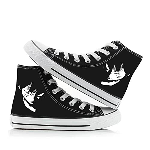 Anime Charakter Affe D. Luffy/Roronoa Zoro Druck Canvas Schuhe High Top Flache Freizeit Sportschuhe für Jungen Mädchen Herren Frauen, Typ 3, 35 EU von Xinchangda