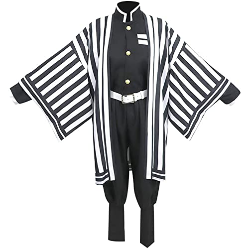 Demon Killer Series Cosplay Kostüm Kimono Outfit Teufel Jäger Anime Charaktere Cosplay Kimono Halloween Party Kostüm für Kinder und Erwachsene, Iguro Obanai, L von Xinchangda