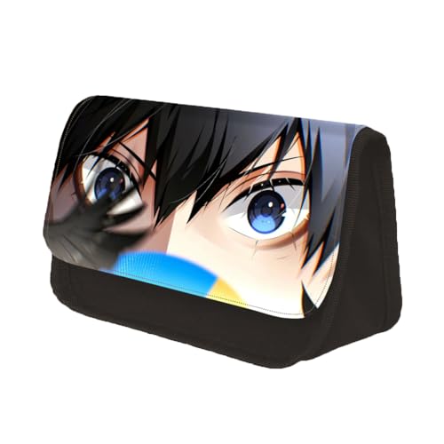 Haikyu Federmäppchen Shoyo Hinata Anime Pencil Box Tobio Kageyama Große Kapazität Stifttasche Studenten Anime Schreibwaren Tasche, Tobio Kageyama, 22*7.5*13CM, Modern von Xinchangda