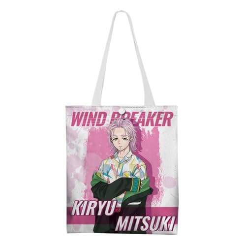 Haruka Handtasche SUO Hayato Schultertasche Casual Große Kapazität Canvas Tasche Student Handtasche, Kiryu Mitsuki, 33 * 37CM von Xinchangda