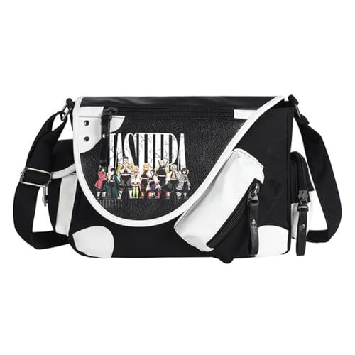 Kamado Tanjiro Umhängetaschen Tomioka Giyuu/Agatsuma Zen'itsu Crossbody Bag Anime Kamado Nezuko Handtasche Große Kapazität Leichte Mode Messenger Bag mit mehreren Seitentaschen für Damen Herren von Xinchangda