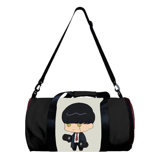Mashle: Magic and Muscles Anime Sport-Turnbeutel Mash Burnedead/Lemon Irvine Reisetasche Zylinder Crossbody Bag Holdall Tragetasche, Typ10, 49*26*26cm von Xinchangda