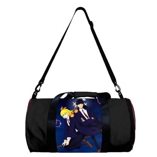 Mashle: Magic and Muscles Anime Sport-Turnbeutel Mash Burnedead/Lemon Irvine Reisetasche Zylinder Crossbody Bag Holdall Tragetasche, Typ15, 49*26*26cm von Xinchangda