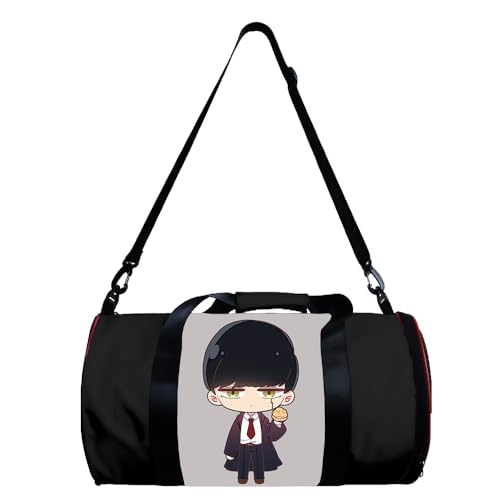 Mashle: Magic and Muscles Anime Sport-Turnbeutel Mash Burnedead/Lemon Irvine Reisetasche Zylinder Crossbody Bag Holdall Tragetasche, Typ2, 49*26*26cm von Xinchangda