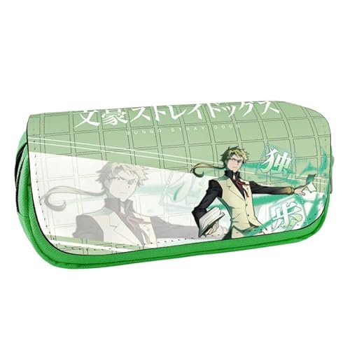 Xinchangda Bungo Federmappe Stray Dogs Anime Student Pencil Pouch Coin Pouch Bag Office Stationery Organizer for Teen Kids, Typ 6, 20*9*6.5cm, Federmäppchen von Xinchangda