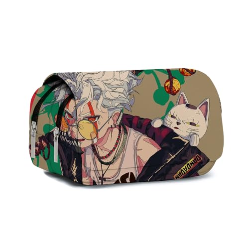Xinchangda Dan Da Dan Federmäppchen Anime Ayase Momo/Okarun/Turbo Granny Federmäppchen Große Kapazität Anime Stifttasche Schreibwaren Tasche für Studenten, Typ1, 22*9*12CM von Xinchangda