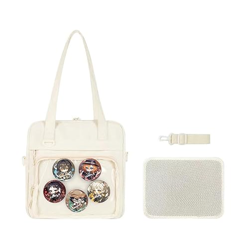 Xinchangda Dazai Osamu Umhängetaschen Nakahara Chuuya Handtaschen Anime Nakajima Atsushi Schultaschen Akutagawa Ryunosuke Cross-Body Taschen mit transparentem Badge Display Tasche Einkaufstasche Xinchangda Dazai Osamu Umhängetaschen Nakahara Chuuya Handtaschen Anime Nakajima Atsushi Schultaschen Akutagawa Ryunosuke Cross-Body Taschen mit transparentem Badge Display Tasche Einkaufstasche von Xinchangda