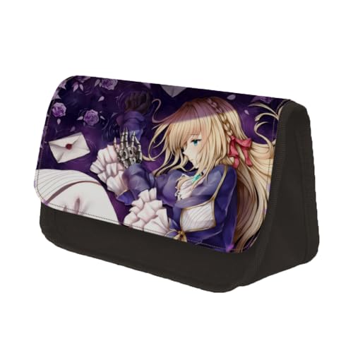 Xinchangda Evergarden Federmäppchen, Anime, 3D-Druck, große Kapazität, Stiftetasche, Cartoon-Schreibwaren-Tasche für Mädchen, Jungen, Schulbedarf, Typ 6, 22*13*7.5cm, Federmäppchen Xinchangda Evergarden Federmäppchen, Anime, 3D-Druck, große Kapazität, Stiftetasche, Cartoon-Schreibwaren-Tasche für Mädchen, Jungen, Schulbedarf, Typ 6, 22*13*7.5cm, Federmäppchen von Xinchangda
