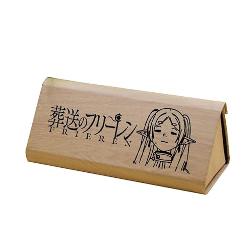 Xinchangda Frieren: Beyond Journey's End Federmäppchen Brillenetui Fern/Himmel/Frieren Anime Pencil Pouch Faltbare Brillenetuis für Schule, Büro, Outdoor, Typ 2, 16*6.5*7cm, Federmäppchen von Xinchangda