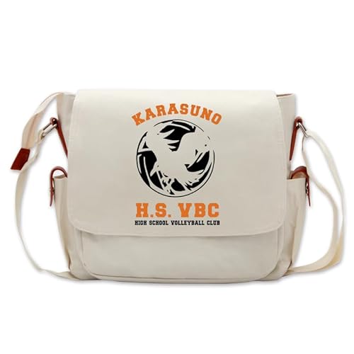 Xinchangda Haikyuu!! Anime Einzel-Schultertasche, Oxford-Stoff, Kuriertasche mit Haikyuu-Design, große Kapazität, Anime-Umhängetasche, Umhängetasche, Typ 13, 26*13*33cm von Xinchangda