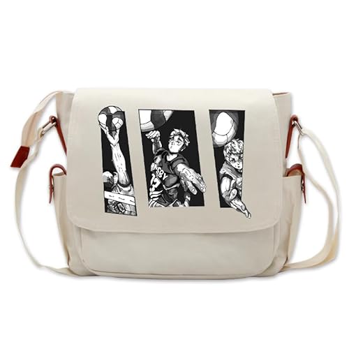 Xinchangda Haikyuu!! Anime Einzel-Schultertasche, Oxford-Stoff, Kuriertasche mit Haikyuu-Design, große Kapazität, Anime-Umhängetasche, Umhängetasche, Typ 2, 26*13*33cm von Xinchangda