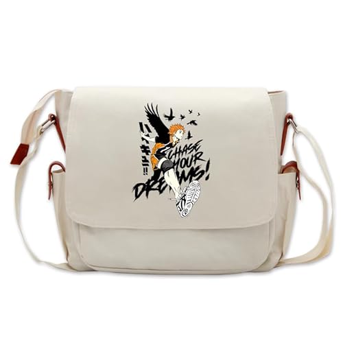 Xinchangda Haikyuu!! Anime Einzel-Schultertasche, Oxford-Stoff, Kuriertasche mit Haikyuu-Design, große Kapazität, Anime-Umhängetasche, Umhängetasche, Typ 7, 26*13*33cm von Xinchangda