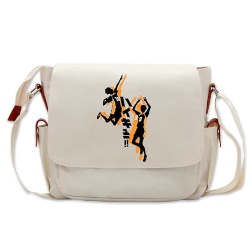 Xinchangda Haikyuu!! Anime Einzel-Schultertasche, Oxford-Stoff, Kuriertasche mit Haikyuu-Design, große Kapazität, Anime-Umhängetasche, Umhängetasche, Typ 9, 26*13*33cm von Xinchangda