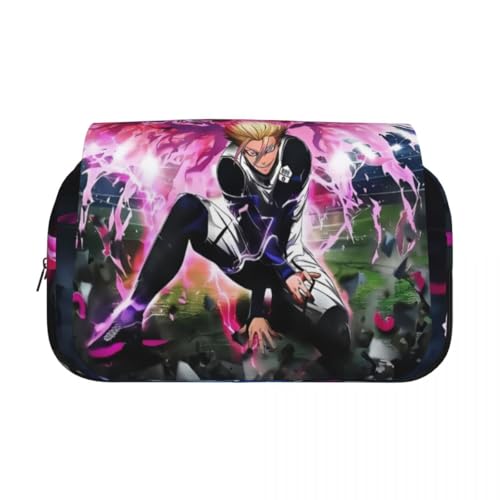 Xinchangda Isagi Yoichi Federmäppchen Seishiro Nagi Federmäppchen Anime Federmäppchen Große Kapazität Bleistiftbox Doppelreißverschluss Bleistifttasche Wasserdicht Stifttasche Make-up Organizer für Xinchangda Isagi Yoichi Federmäppchen Seishiro Nagi Federmäppchen Anime Federmäppchen Große Kapazität Bleistiftbox Doppelreißverschluss Bleistifttasche Wasserdicht Stifttasche Make-up Organizer für von Xinchangda