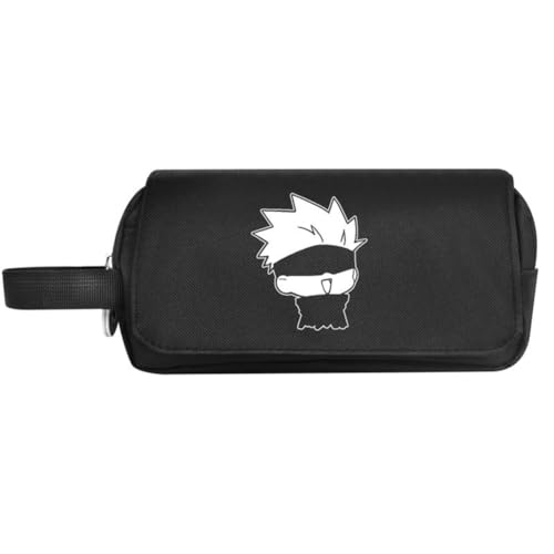 Xinchangda JJK Federmäppchen Gojo Satoru Anime Federmäppchen Doppelreißverschluss Geto Suguru Stifttasche Leichte Multifunktionale Schreibwaren Hüllen für Jungen und Mädchen, Gojo Satoru, 21*10*5cm von Xinchangda