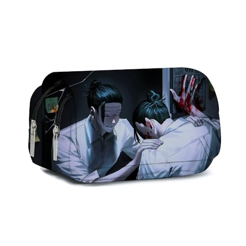 Xinchangda JJK Gojo Satoru Federmäppchen Anime Geto Suguru/Itadori Yuuji Fushiguro Toji Federmäppchen Große Kapazität Anime Stifttasche Schreibwaren Tasche von Xinchangda