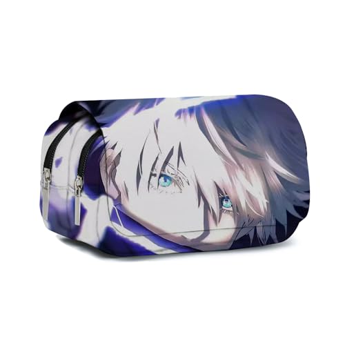 Xinchangda JJK Gojo Satoru Federmäppchen Anime Geto Suguru/Itadori Yuuji Fushiguro Toji Federmäppchen Große Kapazität Anime Stifttasche Schreibwaren Tasche von Xinchangda