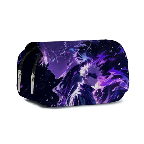 Xinchangda JJK Gojo Satoru Federmäppchen Anime Geto Suguru/Itadori Yuuji Fushiguro Toji Federmäppchen Große Kapazität Anime Stifttasche Schreibwaren Tasche von Xinchangda