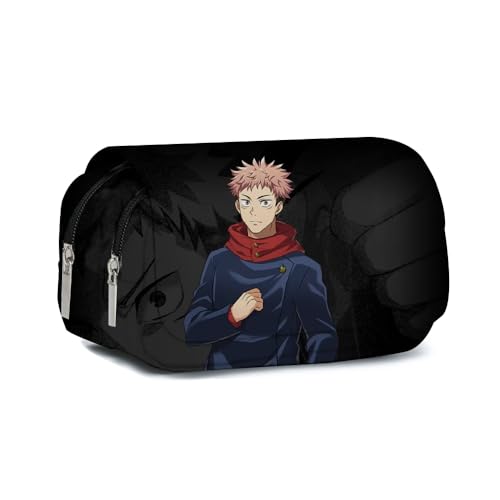 Xinchangda JJK Gojo Satoru Federmäppchen Anime Geto Suguru/Itadori Yuuji Fushiguro Toji Federmäppchen Große Kapazität Anime Stifttasche Schreibwaren Tasche von Xinchangda