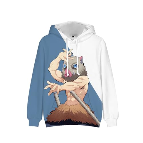 Xinchangda Kamado Nezuko Anime Hoodie, Rengoku Kyoujurou/Kochou Shinobu Sweatshirt mit Kapuze Langarm Kapuzenpullover Manga Geschenke von Xinchangda